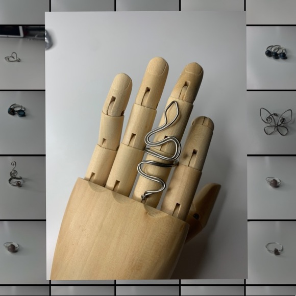 wire silver snake ring - Picture 1 of 1